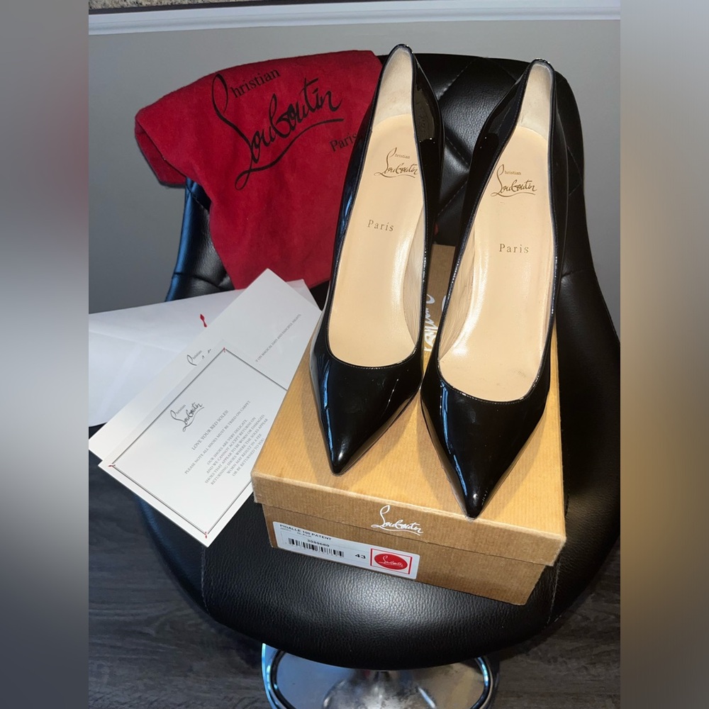 Christian Louboutin Pigalle 100 Black Size 43